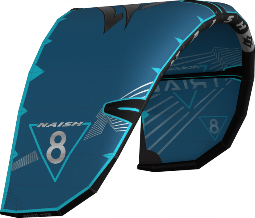 Kite 2023 NAISH Triad - Veľkosť kitu: 8m, Farba: Červená