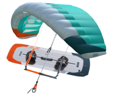 Kite set FLYSURFER Hybrid2 + Stage2 kiteboard + bar