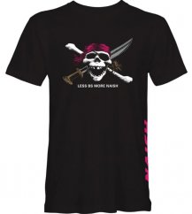 Tričko NAISH Less BS Pirate Tee - černé