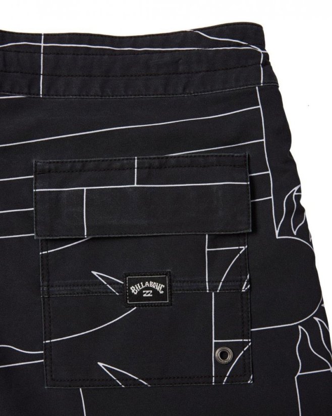 Boardshorts BILLABONG Sundays Lo Tides - čierne