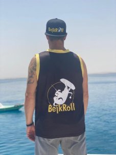 BEJKROLL kite dres - černo/žlutý