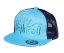 Šiltovka BejkRoll Snap Trucker Wave logo - tyrkysová/modrá