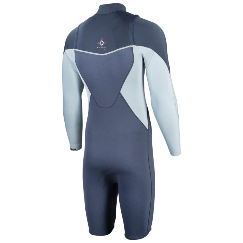 PROLIMIT Shorty Fusion FZ FL wetsuit 2/2mm - Blue Silver