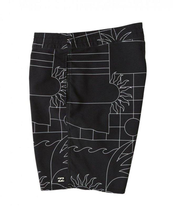 Boardshorts BILLABONG Sundays Lo Tides - čierne