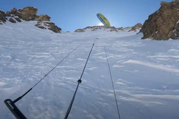 Yellow Gust - snowkite video
