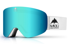 Snow okuliare NANDEJ Vista - White/Ice blue