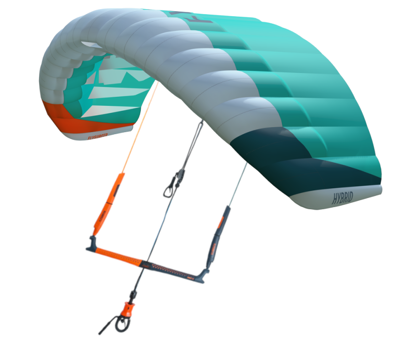 Kite set FLYSURFER Hybrid2 + Connect3 bar - Veľkosť kitu: 12m Kite set FLYSURFER Hybrid2 + Connect3 bar - Veľkosť kitu: 12m