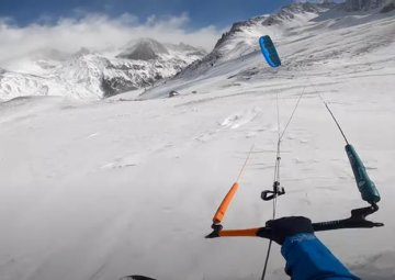 Snowkite 26. září 2020 - Lautaret Pass