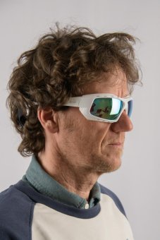 Sunglasses OCEAN Paros - white / blue lens