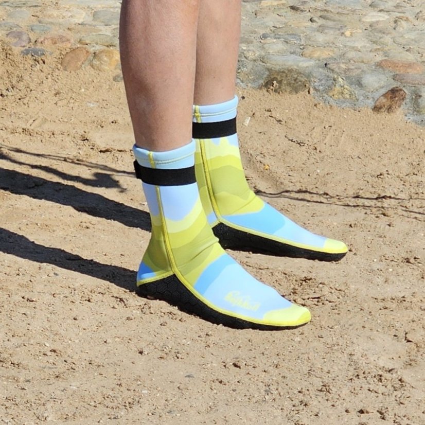 Neoprenové ponožky 3 mm BejkRoll SCR - yellow / blue