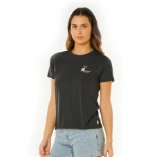 tričko RIP CURL Tide Line Standard Tee - Washed Black