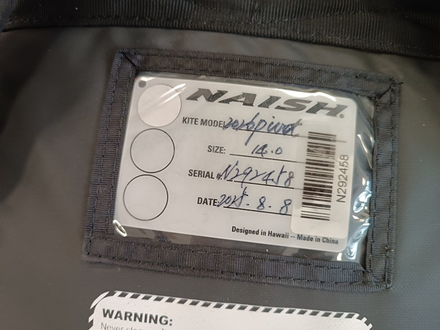 Kite NAISH 2026 Pivot [Q] 14m only