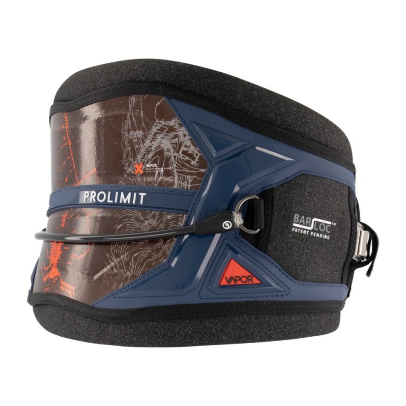Bedrový kite trapéz PROLIMIT Vapor - modrý/červený - Veľkosť: S