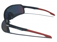 Slnečné okuliare BejkRoll Champion Revo  - čierne/červené
