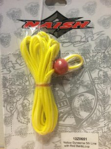 NAISH Yellow Dyneema 5th Line with Red Ball&Loop