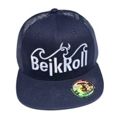 Kšiltovka BejkRoll Snap Trucker wave logo - Navy/Silver