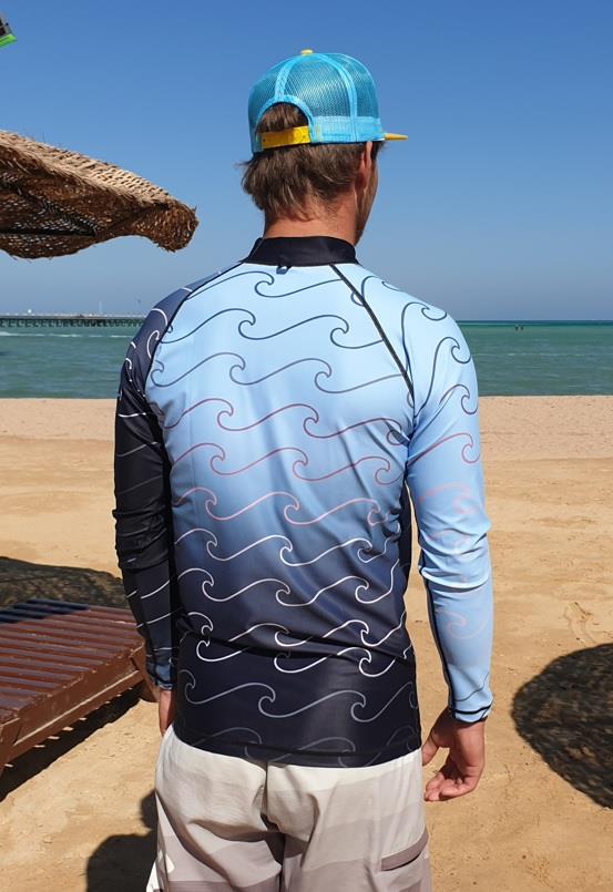 BEJKROLL Long Sleeve Rashguard - blue/pink