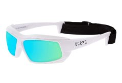 Sunglasses OCEAN Paros - white / blue lens