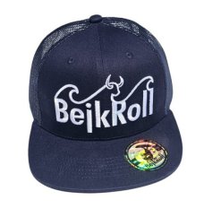 Kšiltovka BejkRoll Snap Trucker wave logo - Navy/Silver