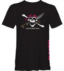 T-shirt NAISH Less BS Pirate Tee - black