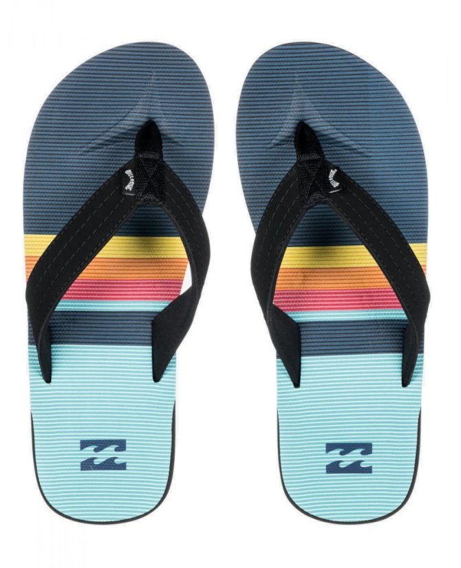 Žabky BILLABONG All Day Theme - Blue - Velikost obuvi: EU 39