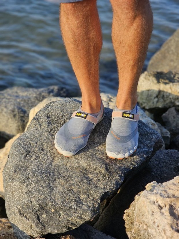 Topánky do vody barefoot Bejkroll - šedé - Veľkosť obuvi: EU 42