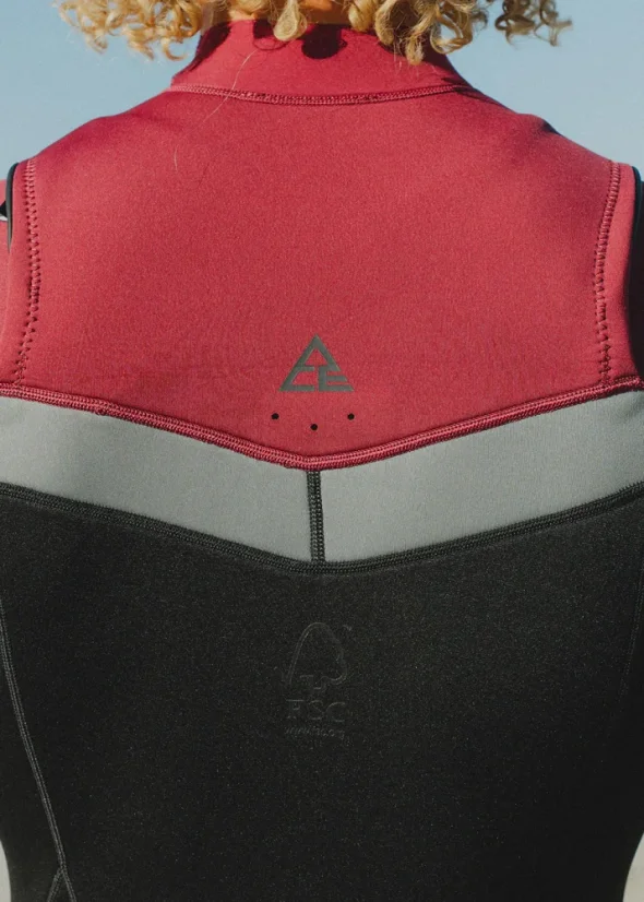 PROLIMIT Ace Shorty Freezip wetsuit 3/2mm - Black/Burgundy