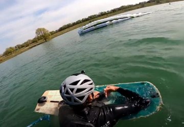 kite Flysurfer Sonic3 - low wind restart