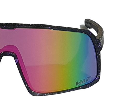 Slnečné okuliare BejkRoll Champion Revo - čierne/farebné bodky