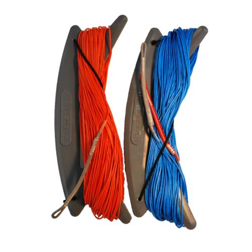 PLKB Kite Lines 3x18m 200/100kg - Oranžová - Modrá PLKB Kite Lines 3x18m 200/100kg - Oranžová - Modrá