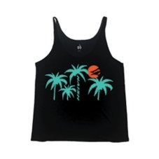 Women's tank top NAISH Slouchy Palm - black