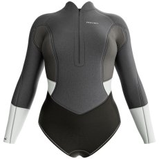 Dámský neoprén 2/2 mm PROLIMIT Shorty Front V-Zip - Grey/Silver