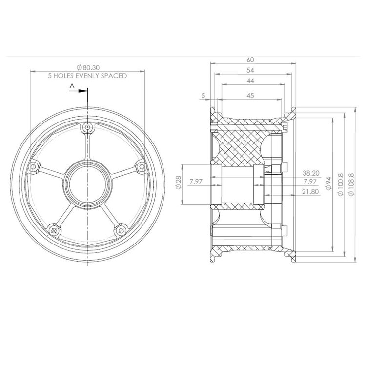 Disk MBS RockStar II Alum XL - bronz