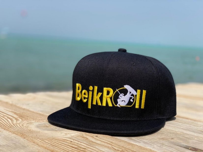 BejkRoll Yupoong SnapBack Straight Logo - Black