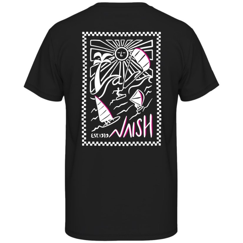NAISH Loose Fit Wave Riders T-Shirt - Black
