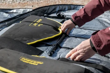 How to pack kite/wing equipment into a travel bag
