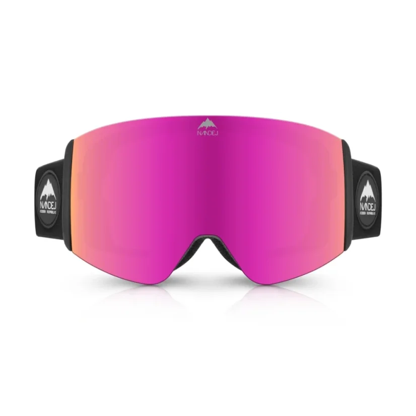 Children's snow goggles NANDEJ Junior - Black/Pink