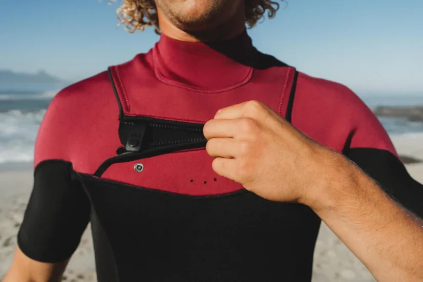 PROLIMIT Ace Shorty Freezip wetsuit 3/2mm - Black/Burgundy