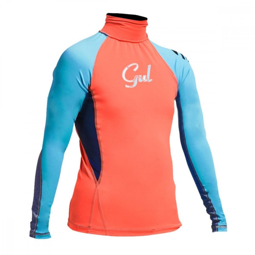 Dětská dívčí lycra GUL Junior LS RG0346 - oranžová - Dětská velikost: JL