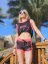 BoardShorts BejkRoll OUTLINE Ladies - růžová/černá - Velikost: 34