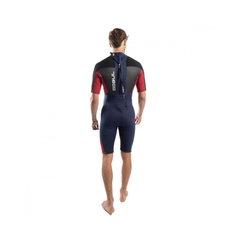 Pánský neopren 3/2 GUL Response Short RE3319 - Navy/Red