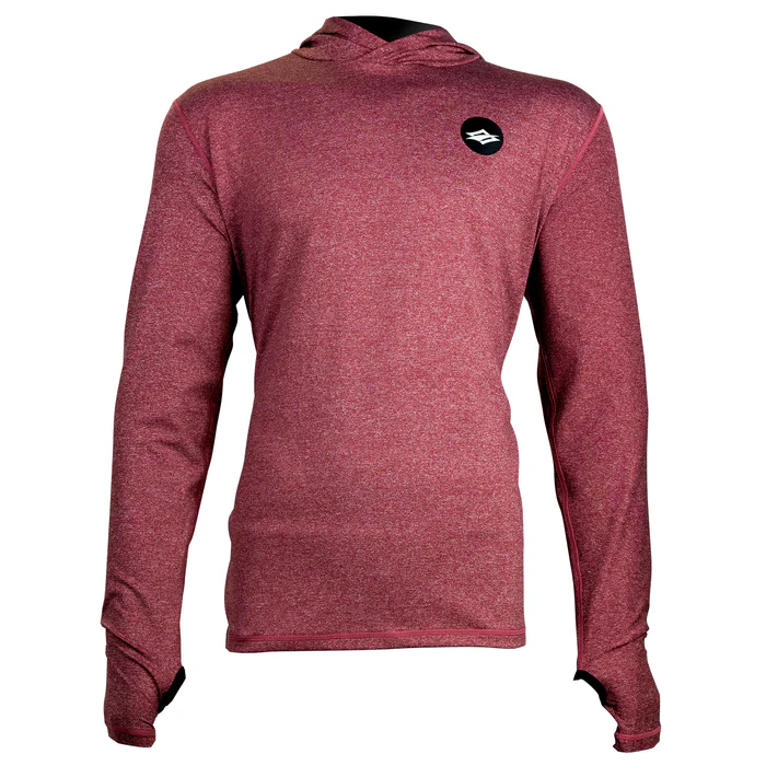 Pánska lycra NAISH Loose Fit LS - burgundy