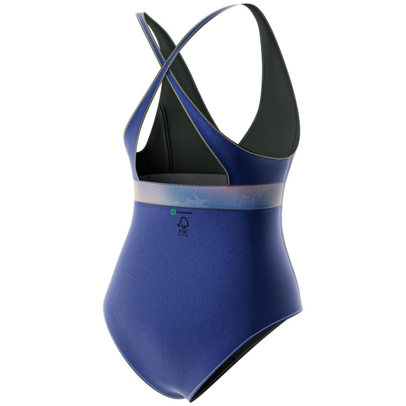 Dámske neoprénové plavky 2mm PROLIMIT Fire Swimsuit - Blue/Peach