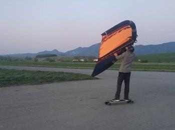Wing-surfer NAISH - prvé pokusy