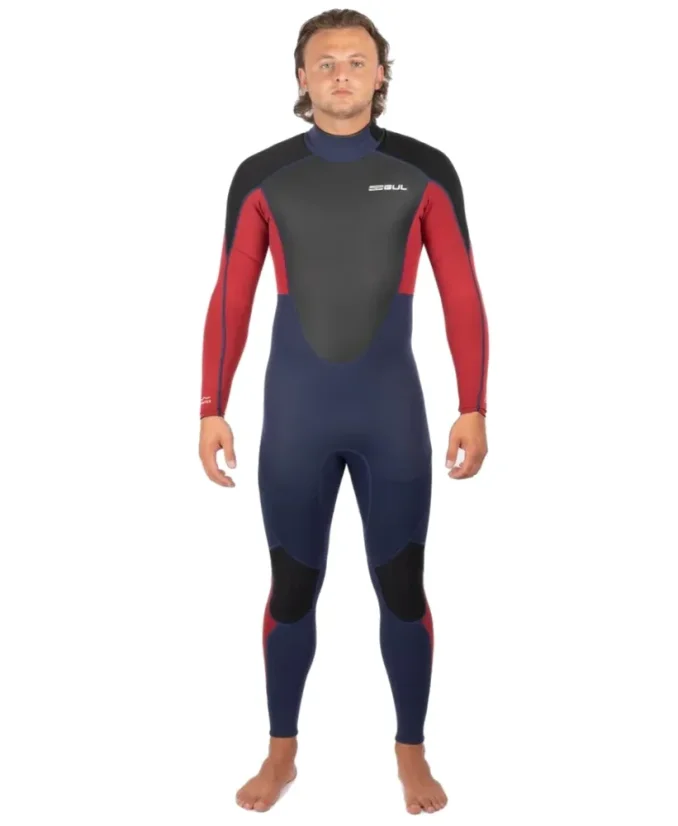 Men's wetsuit 3/2 Response RE1321 Navy/Red