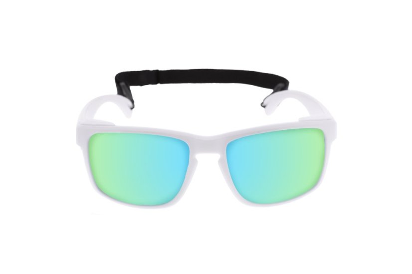 Sunglasses OCEAN Le Morne - White / revo blue lens