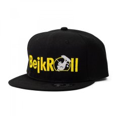 Kšiltovka BejkRoll Yupoong SnapBack rovné logo - černá