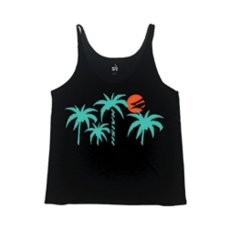 Women's tank top NAISH Slouchy Palm - black