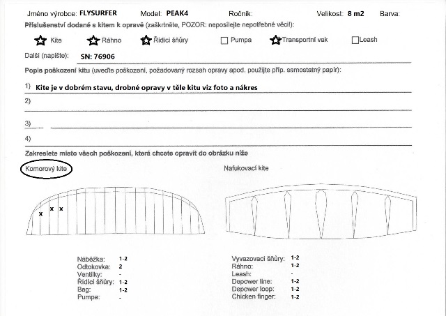 Kite FLYSURFER PEAK4 8m complete