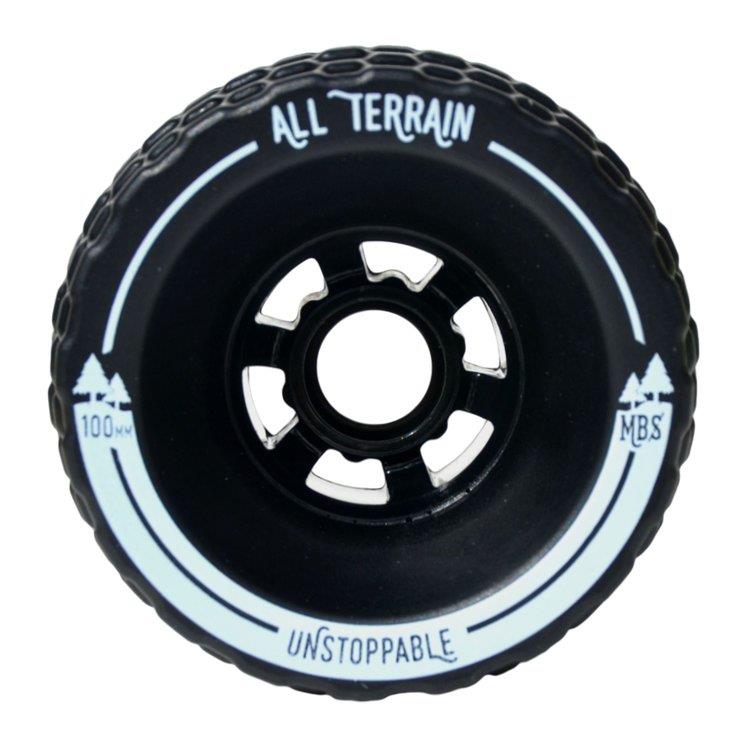 Longboard kolečka MBS All terrain 100mm - černá